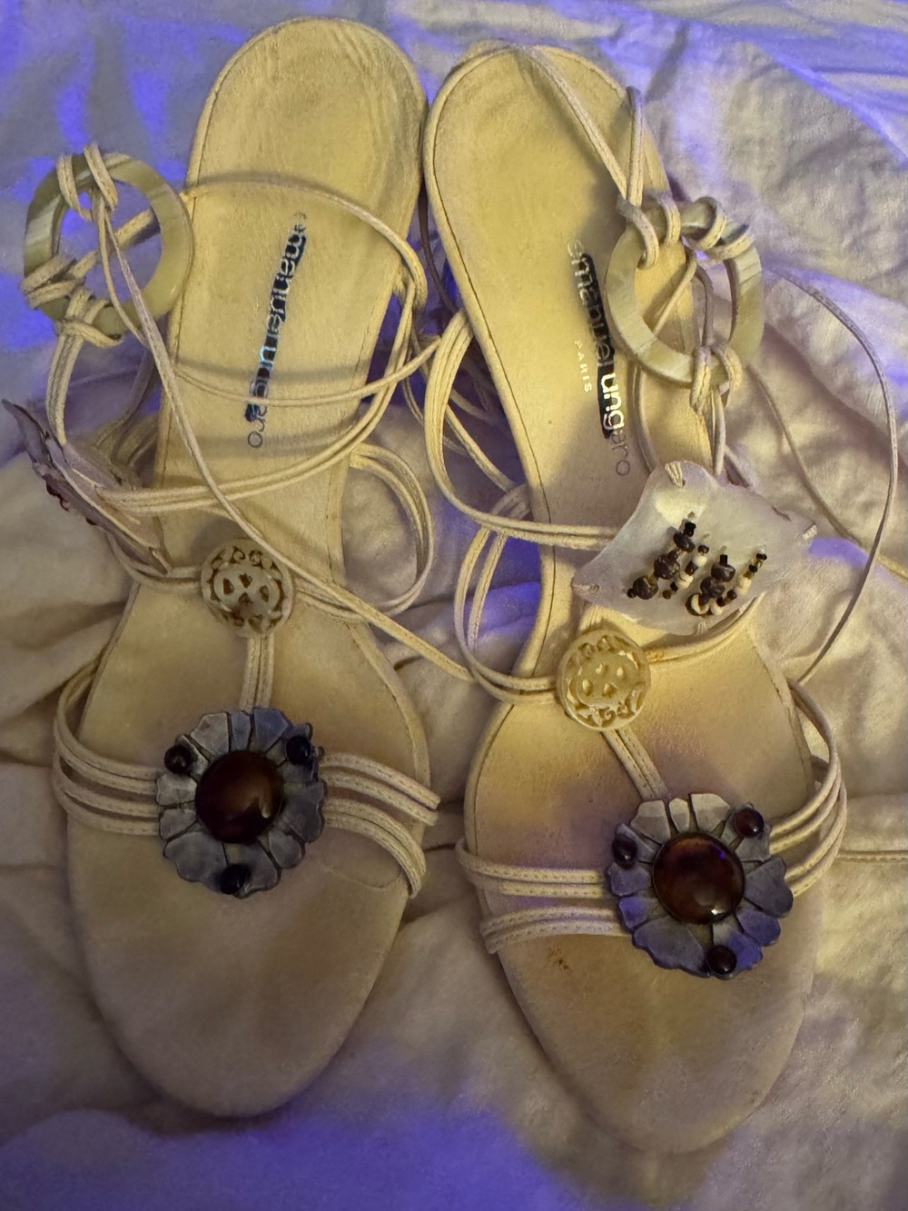 Emanuel Ungaro gladiator sandals sz 10